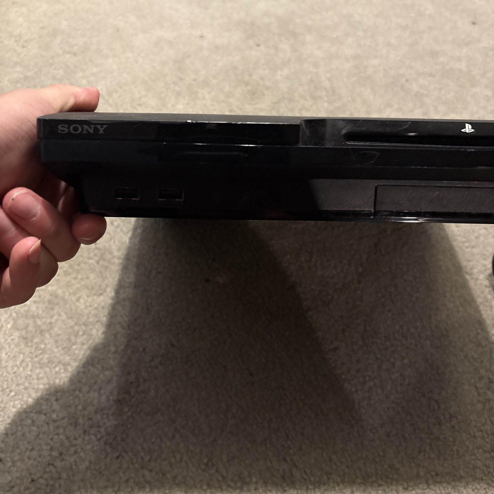 Sony PlayStation 3 – Slim 250GB Console – Charcoal Black Tested