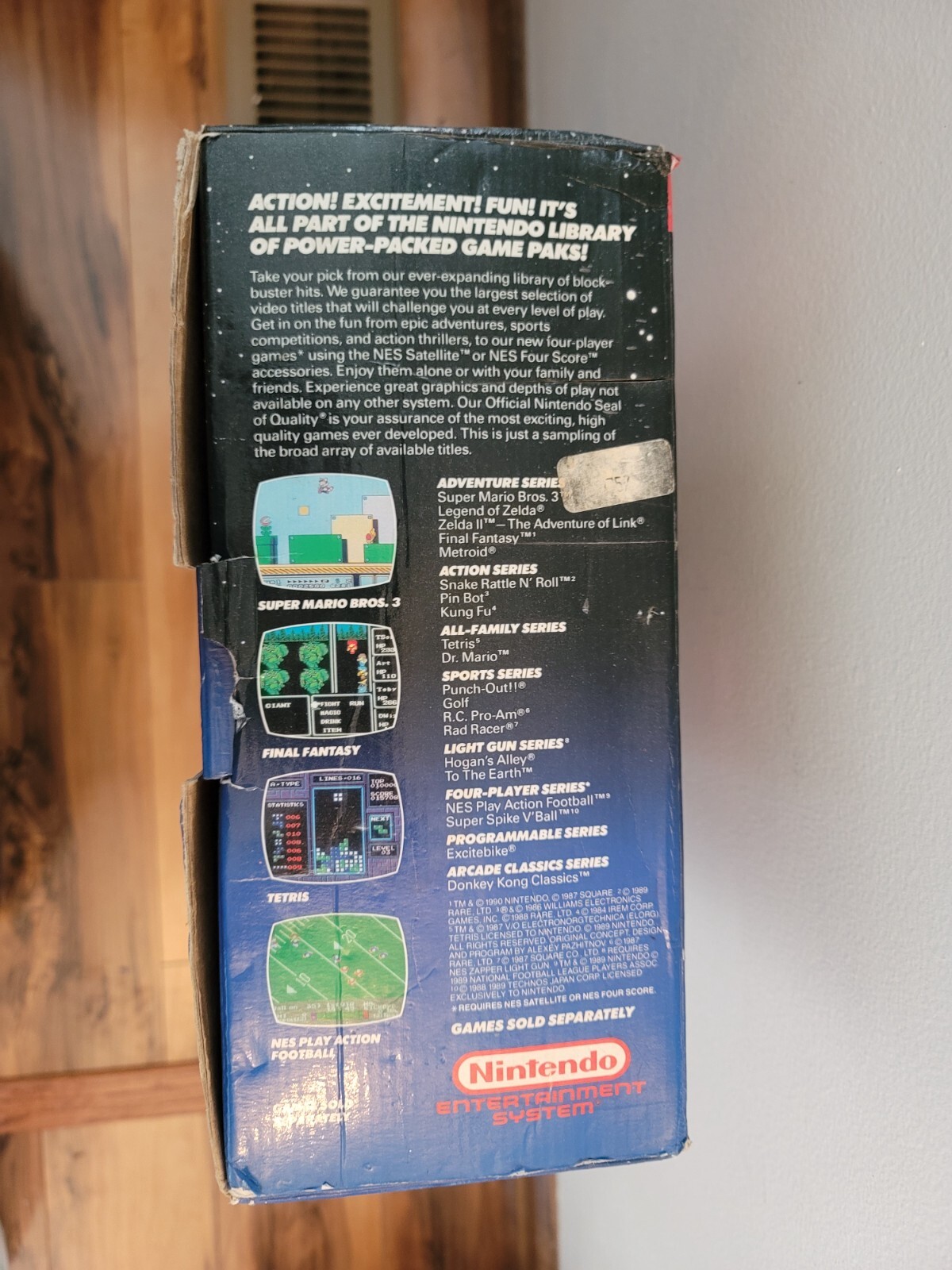 Nintendo NES System Console Action Set Blue Box CIB Complete In Box 5 Tested