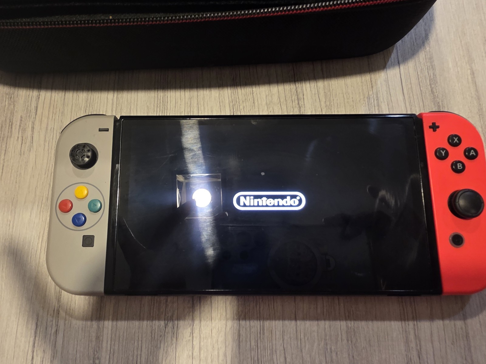 Nintendo Switch OLED Video Game Console HEG-001 Red/Blue 64 Gb
