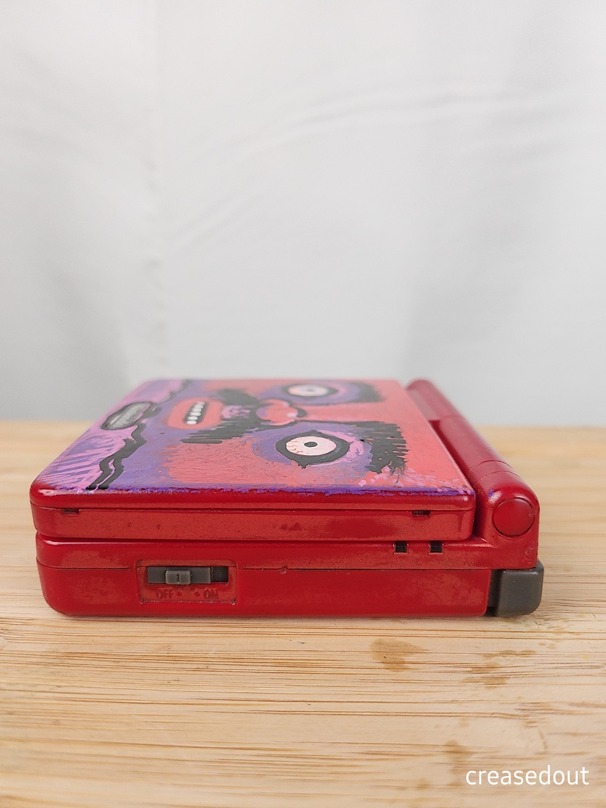 Nintendo Game Boy Advanced SP AGS-001 Red Painted Console Tested with Charger