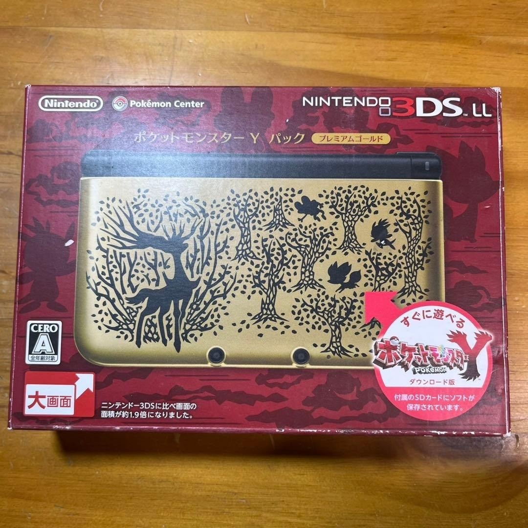 Nintendo 3DSLL Console Pokemon Y Pack Premium Gold 6135 From Japan