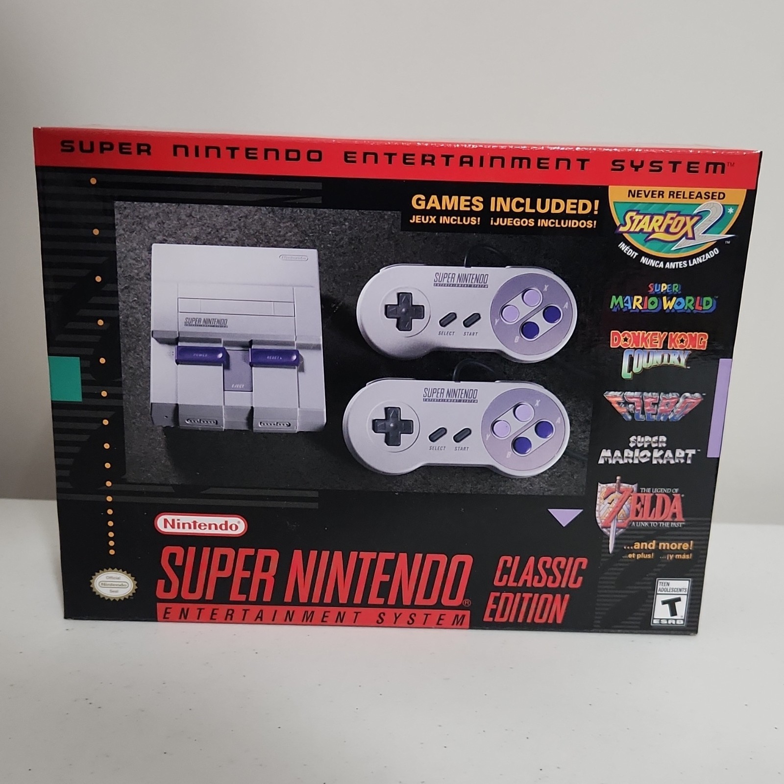 Nintendo SNES Classic Edition Console Preloaded Games 720p HDMI NTSC-U/C