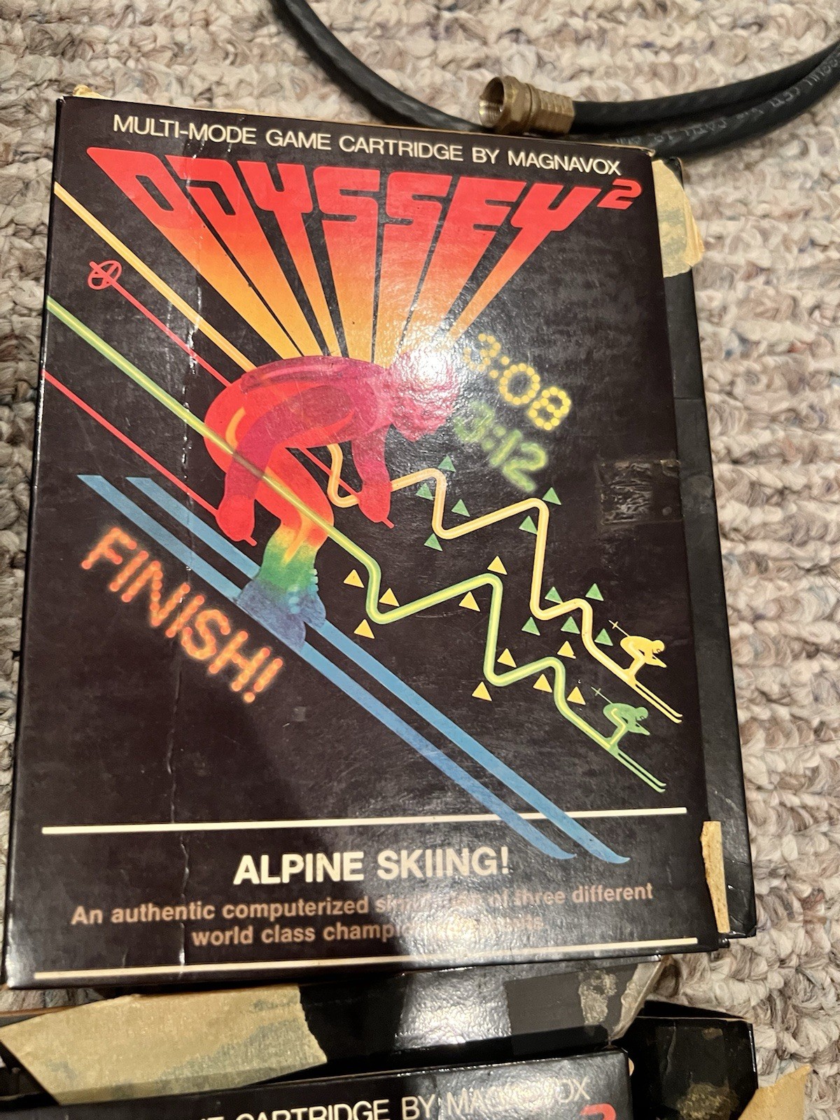 Magnavox Phillips Odyssey 2 Microprocessor Game Console + 2 Controllers Untested