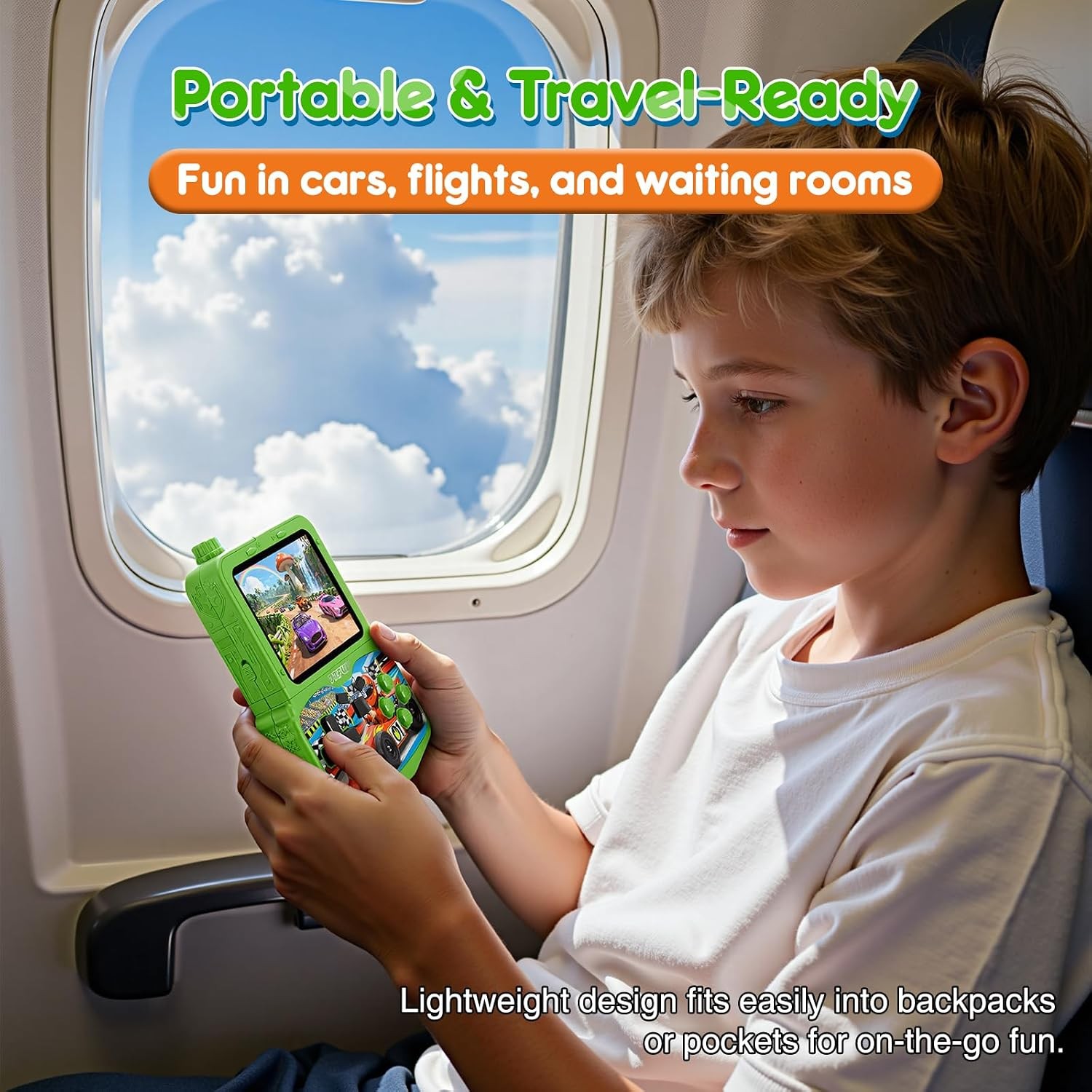 Retro Handheld Game Console Kids 220 Games 3.5 IPS Green