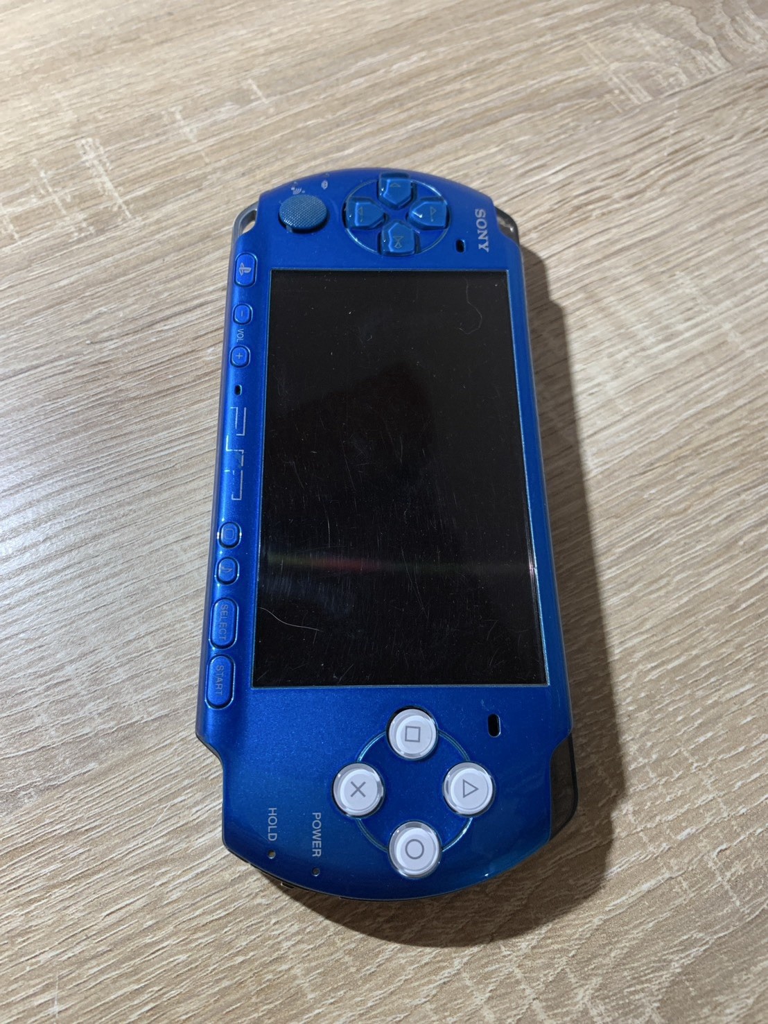 1005 Sony PlayStation PSP 3000 Vibrant Blue For Parts