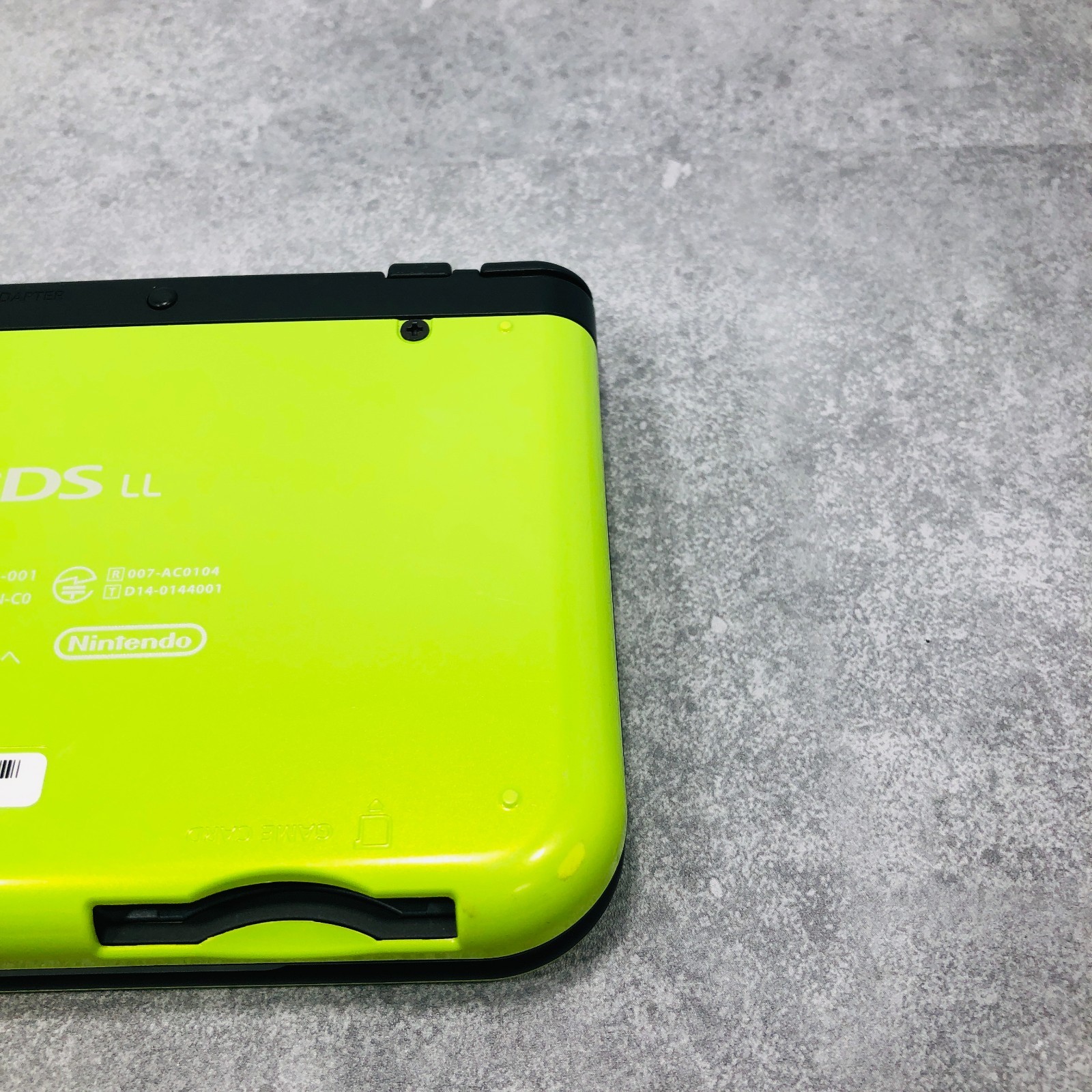 [EX+5] Nintendo new 3DS LL XL Lime Green Black Console & AC Adapter 06-106