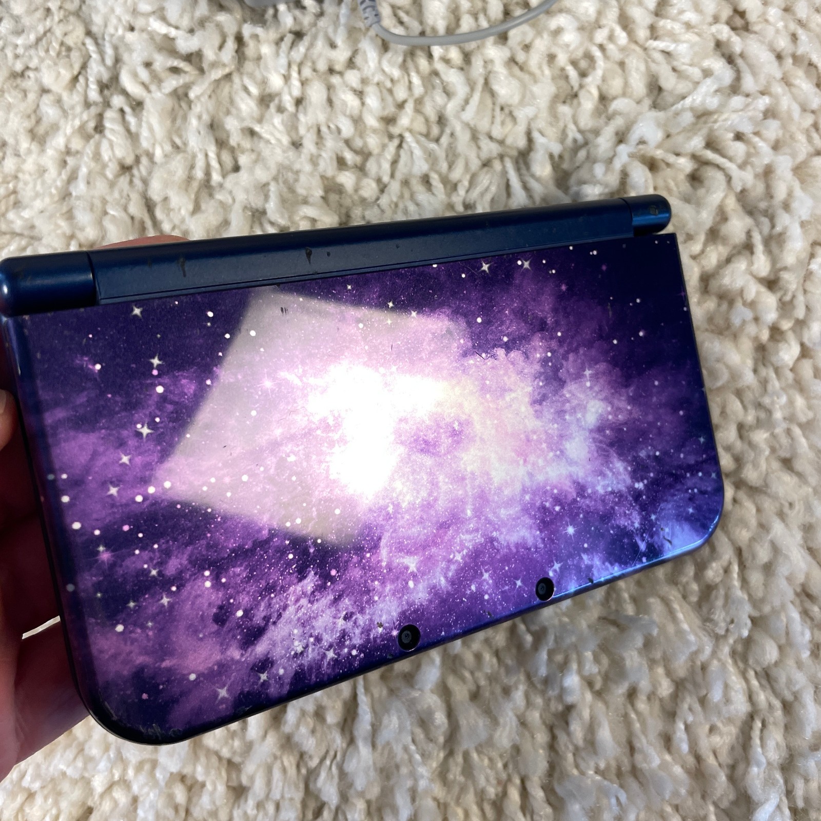 Nintendo New 3DS XL Galaxy Edition Handheld Console System RED-001 Tested