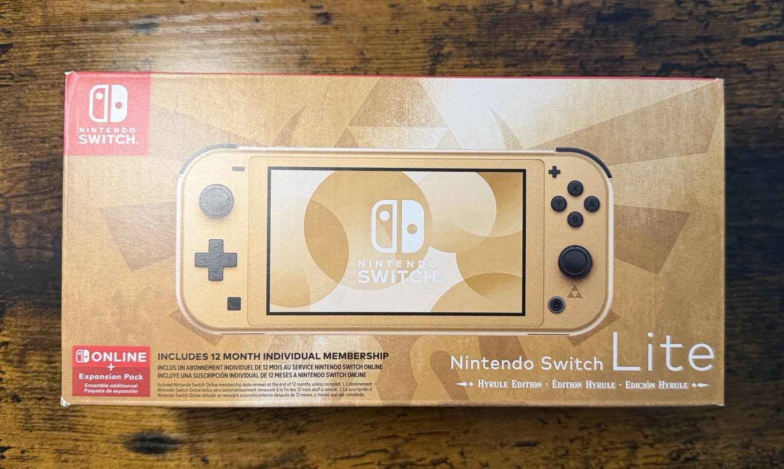 Nintendo Switch Lite Hyrule Edition Bonus Online + Expansion Pack – Sealed