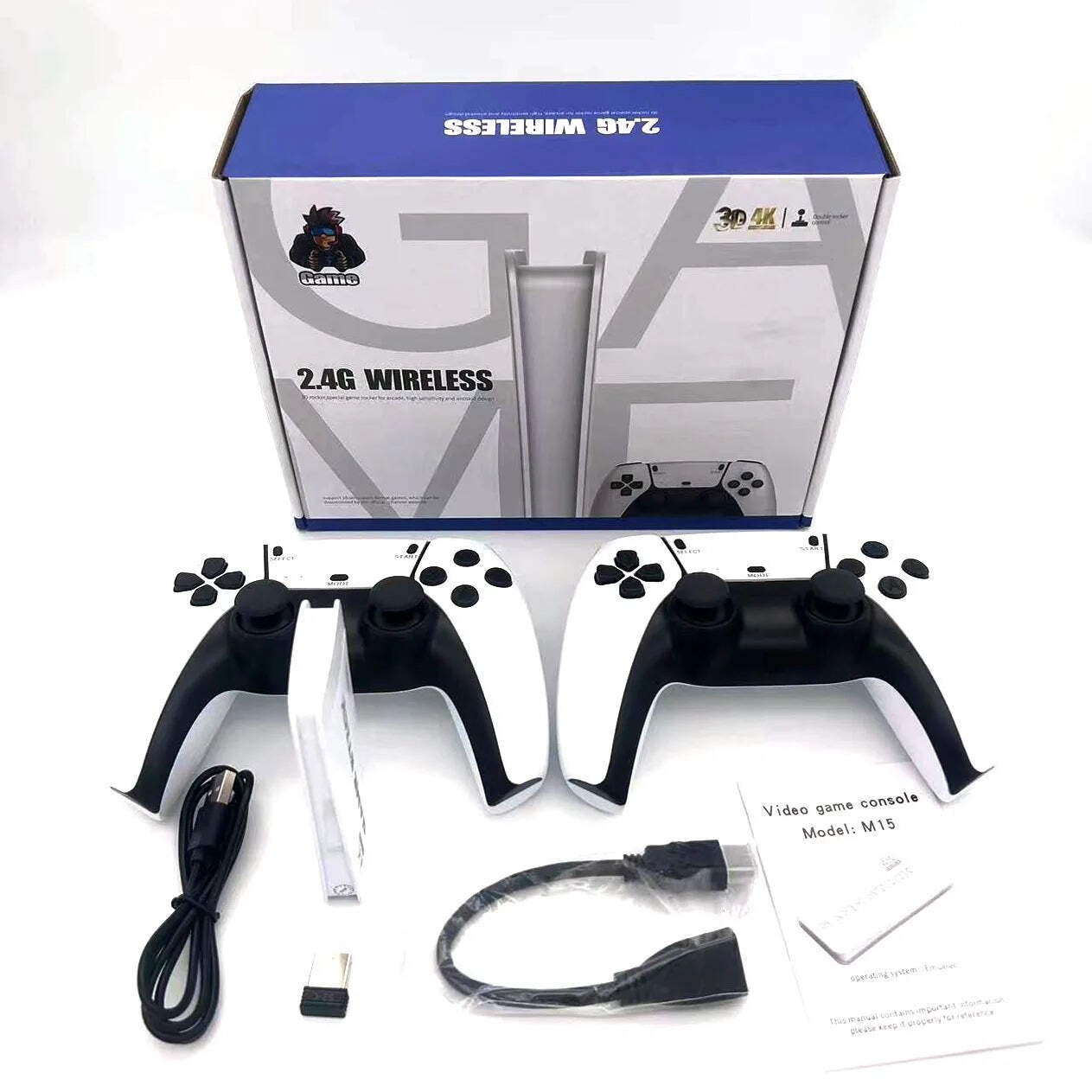 M15 4K game console home mini video game 64G retro console 128G player HD video