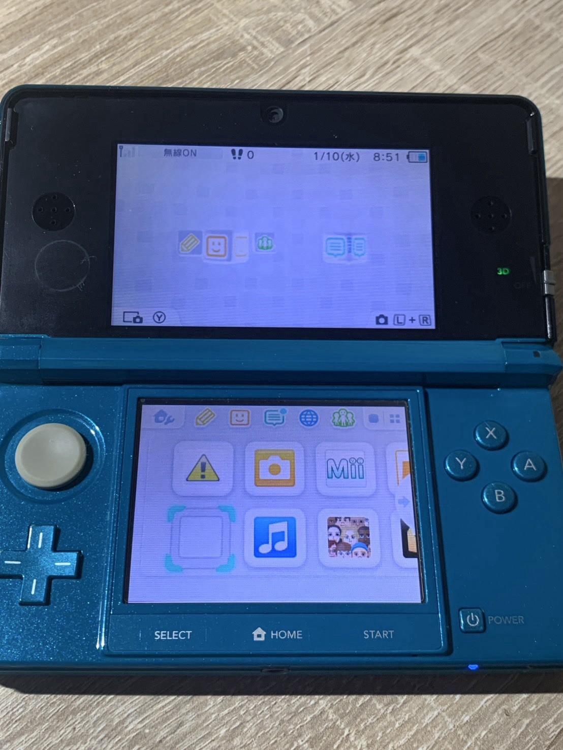 1922 Nintendo 3DS Aqua Blue Very Good Tested