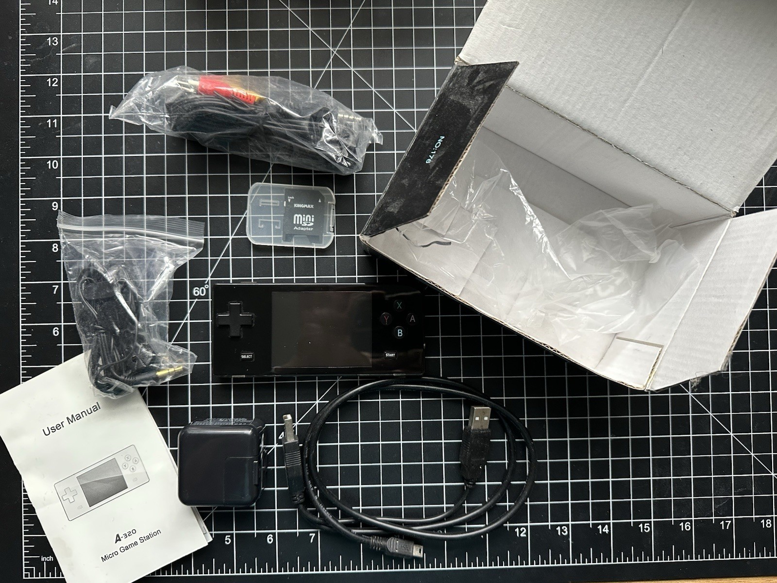 A320 MICRO GAME STATION Black Great Condition Retro Emulator – Never Used