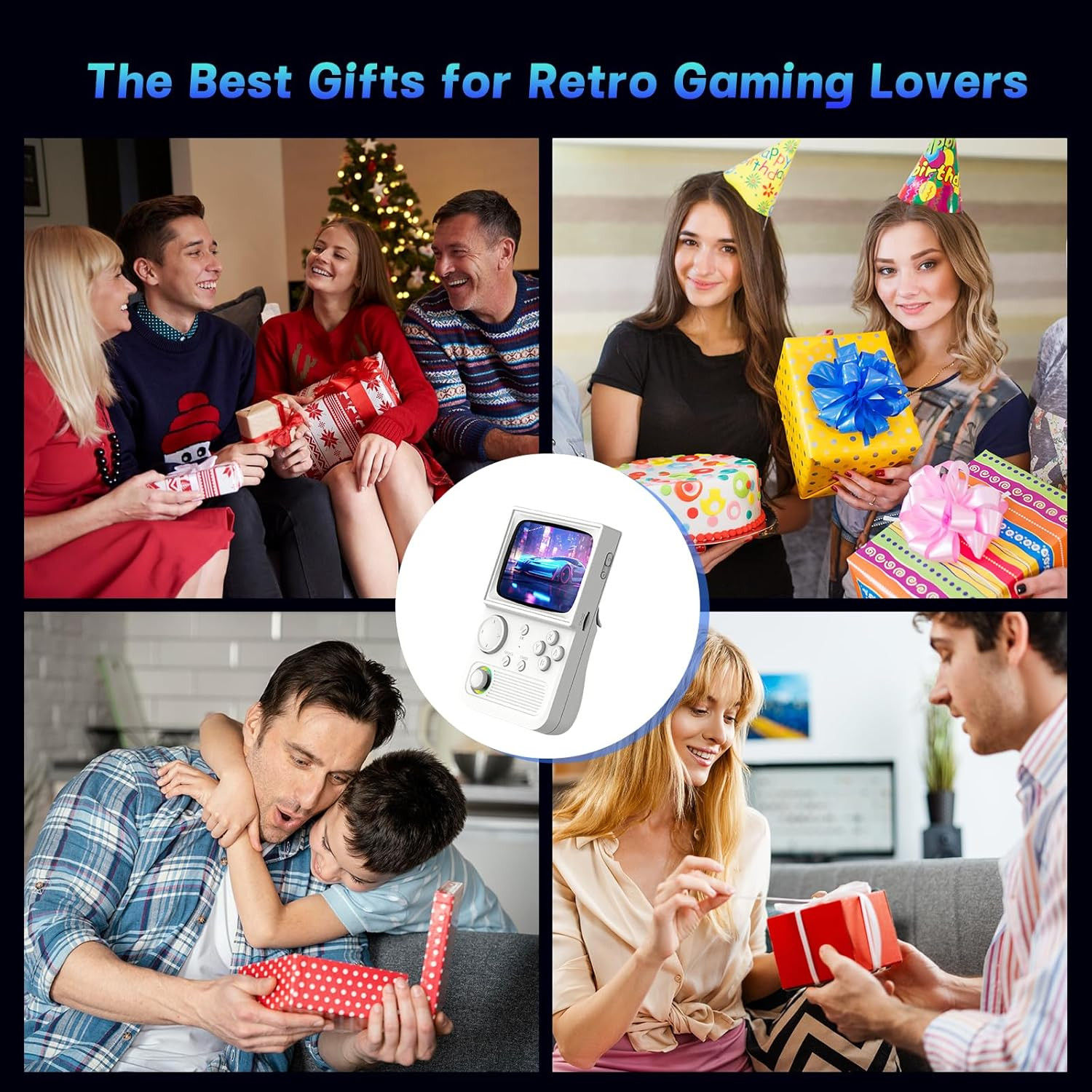 R36T Retro Handheld Game Console, Portable Retro Gaming Console with 3.5” Crt-In