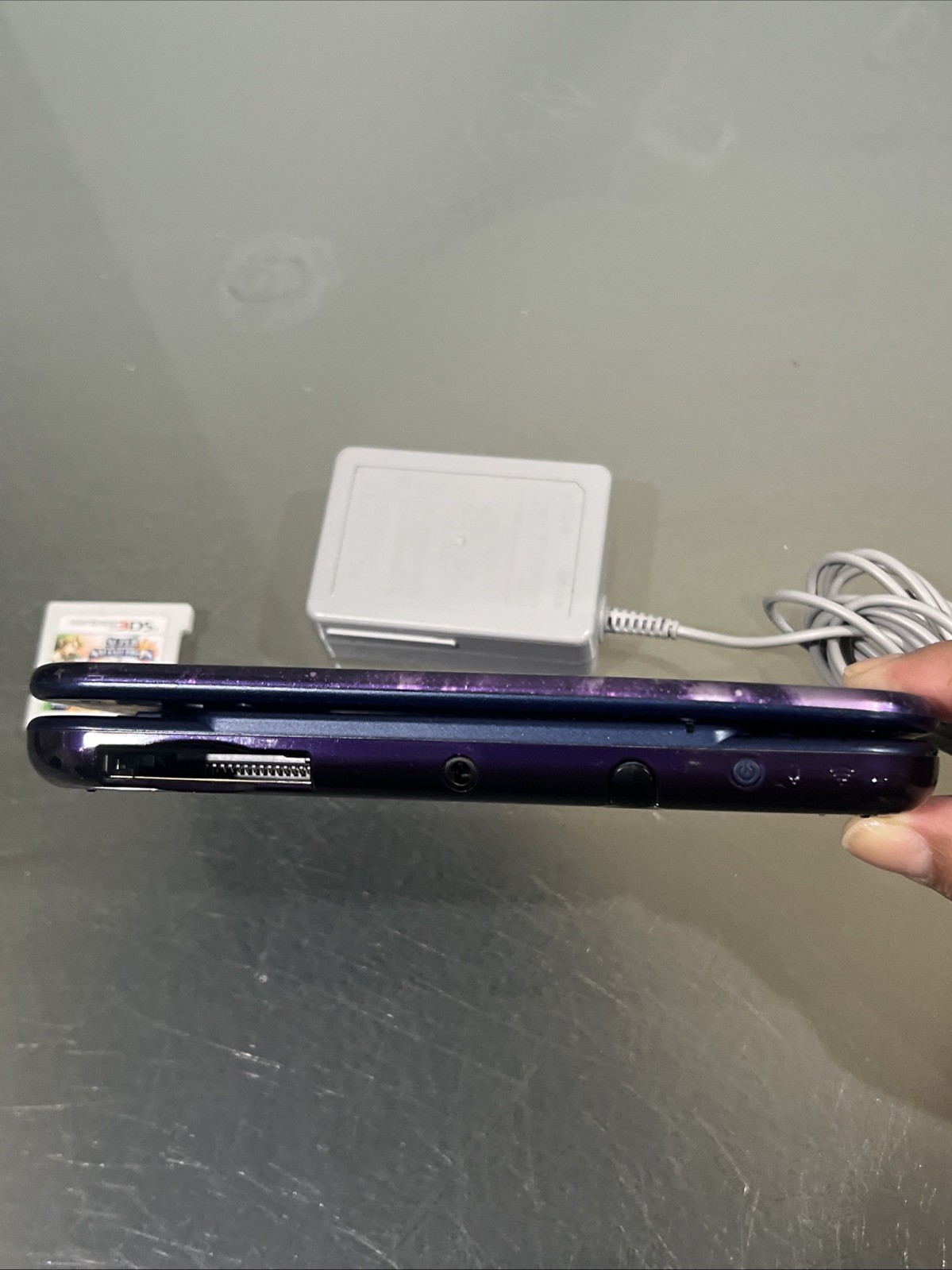 Nintendo 3DS XL Galaxy Edition Handheld Console System Purple & Super Smash Bros