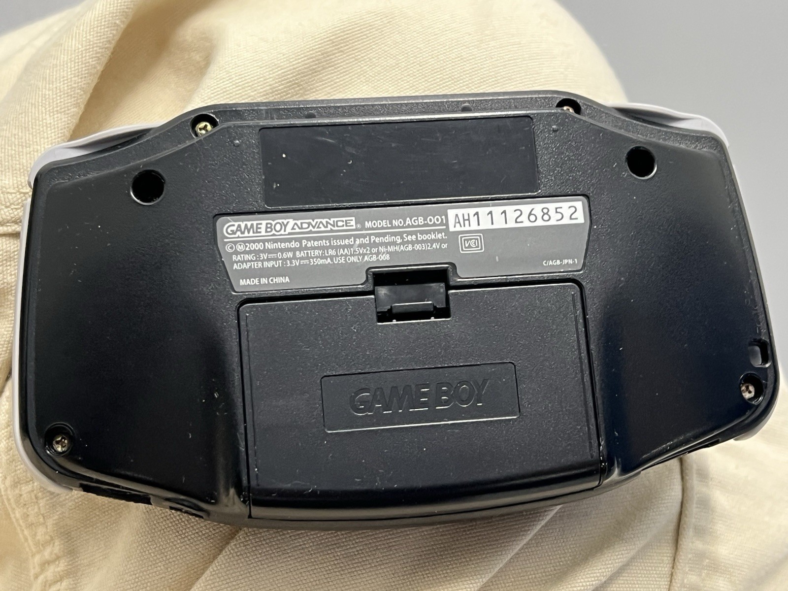 Nintendo Game Boy Advance Black Original Backlit Screen Reg Free Excellent Cond.