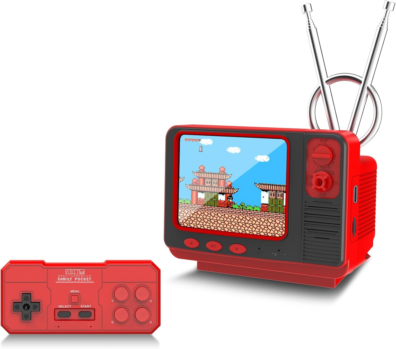 Retro Game Console – JALECO + 168 Classic Games, 2.4G Wireless 2-Player, 3.0 Inc