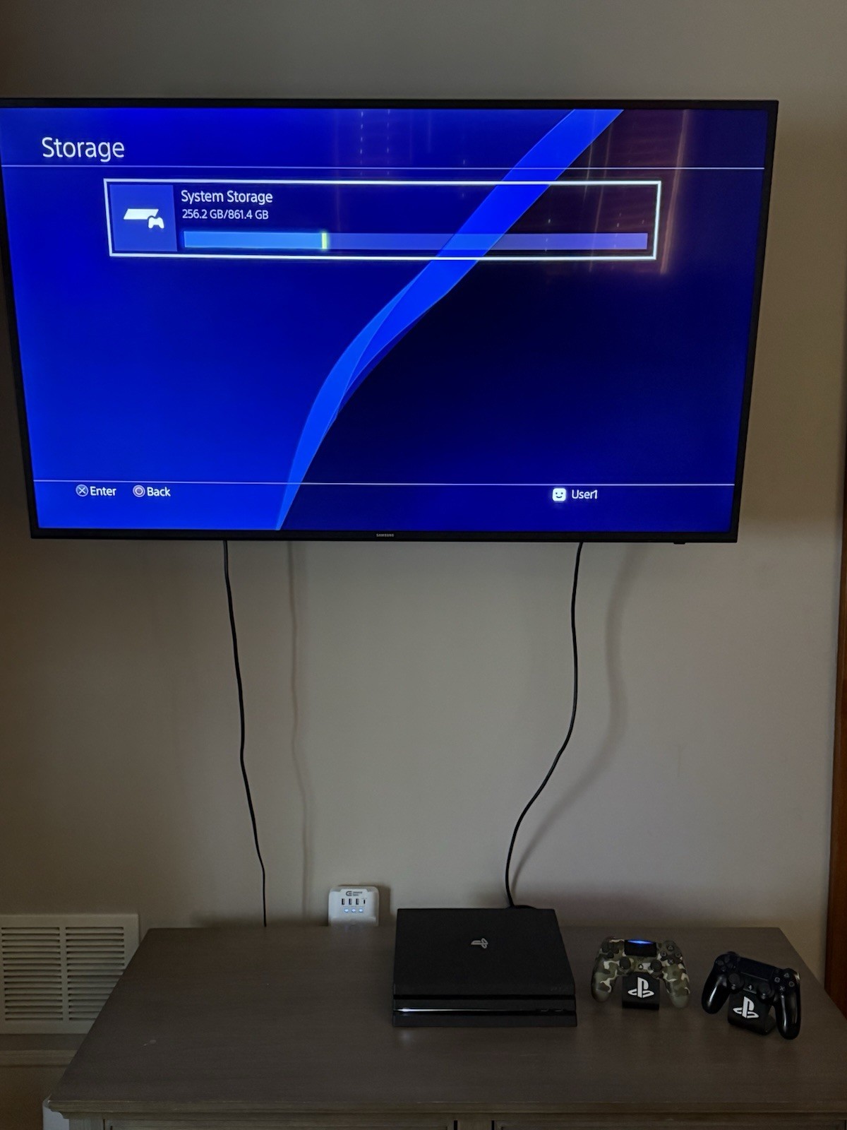 Sony PlayStation 4 Pro CUH-7015B 1TB Video Game Console w/ 2 Controllers Tested!