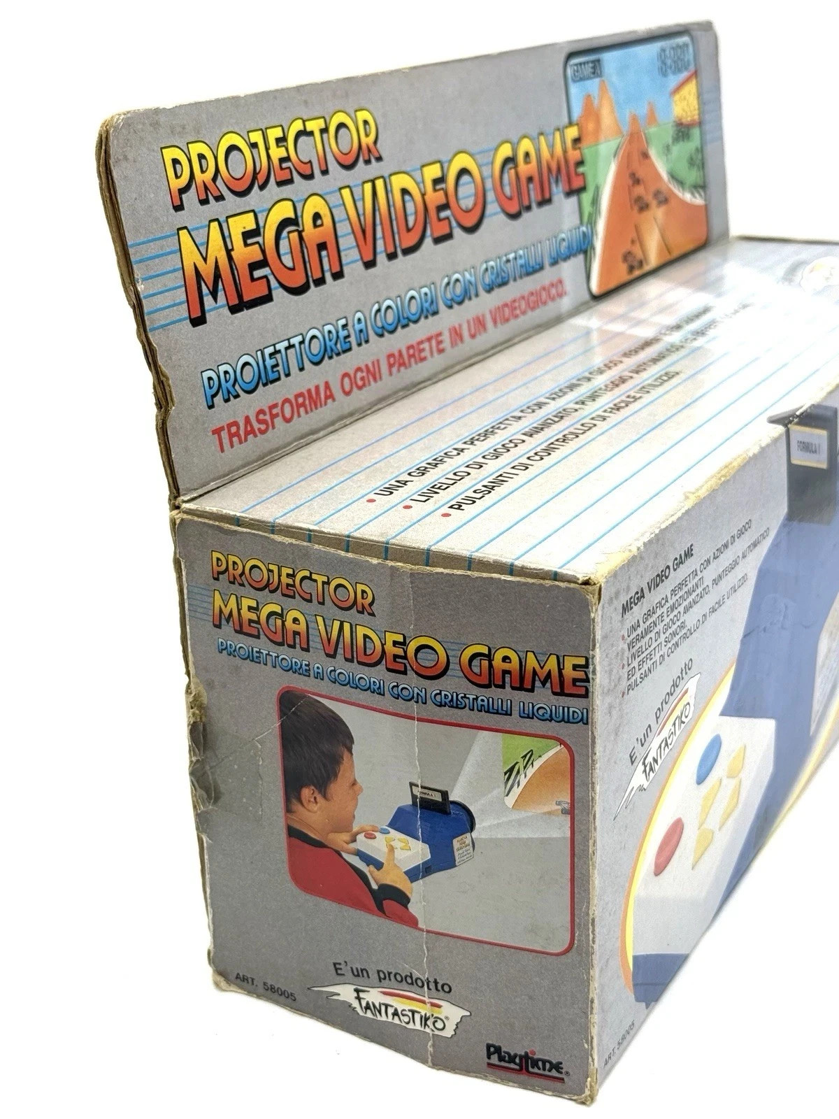 1988 PLAYTIME LIGHT GAMES PROJECTOR LCD SCREEN HANDHELD NOS + 3 Games # HD