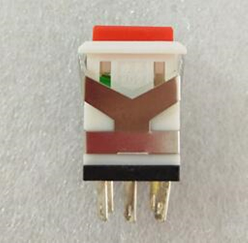 Push Button 3V Led 120V-250V DPDT Latching Switch,RLKD2