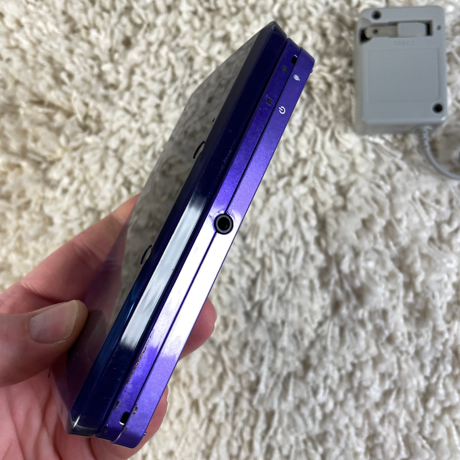 Nintendo 3DS Midnight Purple Handheld Console System CTR-001 Tested