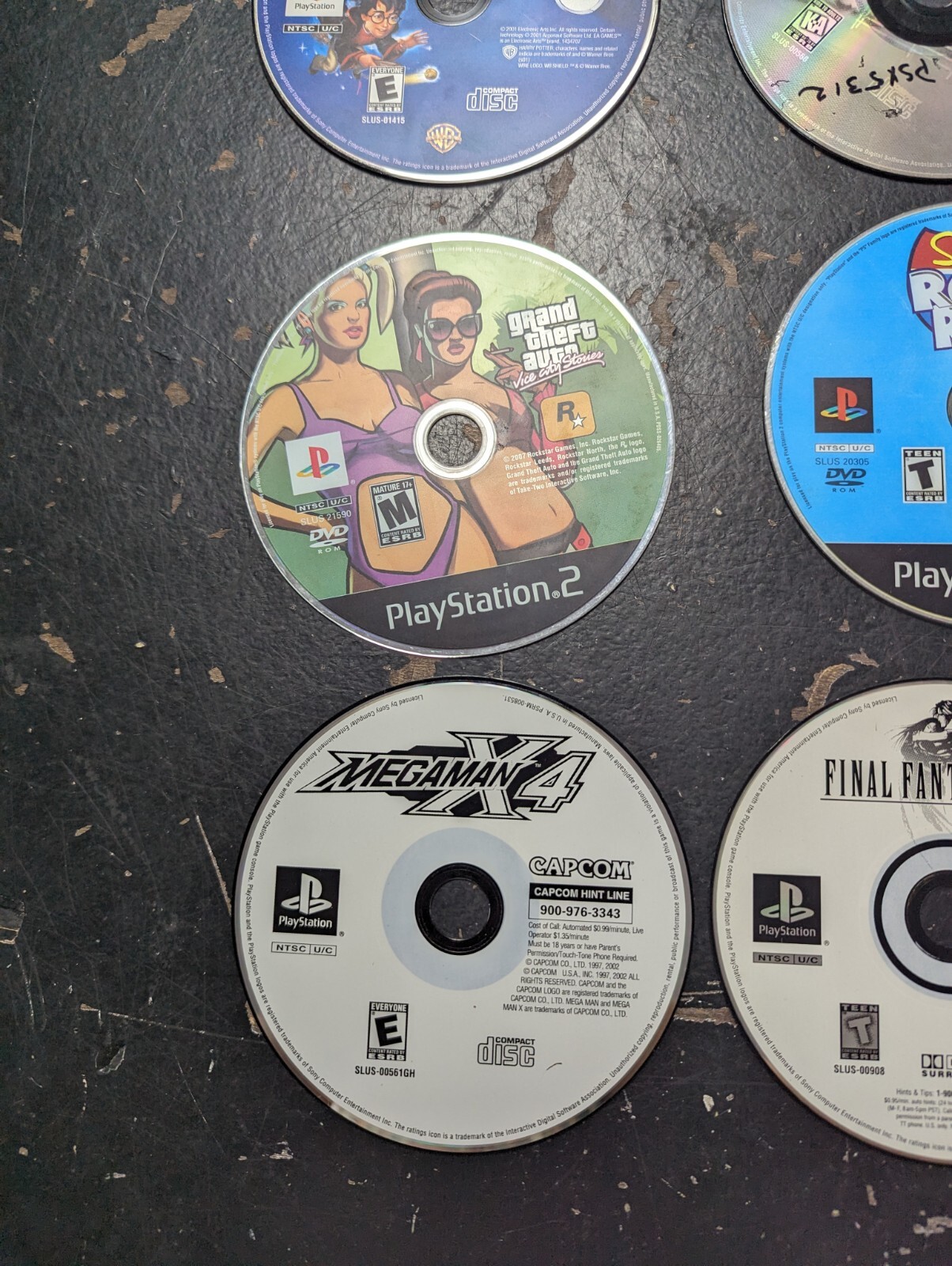 Lot of 11 PlayStation Games NOT Working Discs Only Monster Rancher Vice City Sto