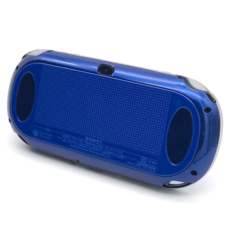 SONY PS Vita PCH-1000 Sapphire Blue Wi-Fi OLED FW:3.65 w/ Charger “Mint”