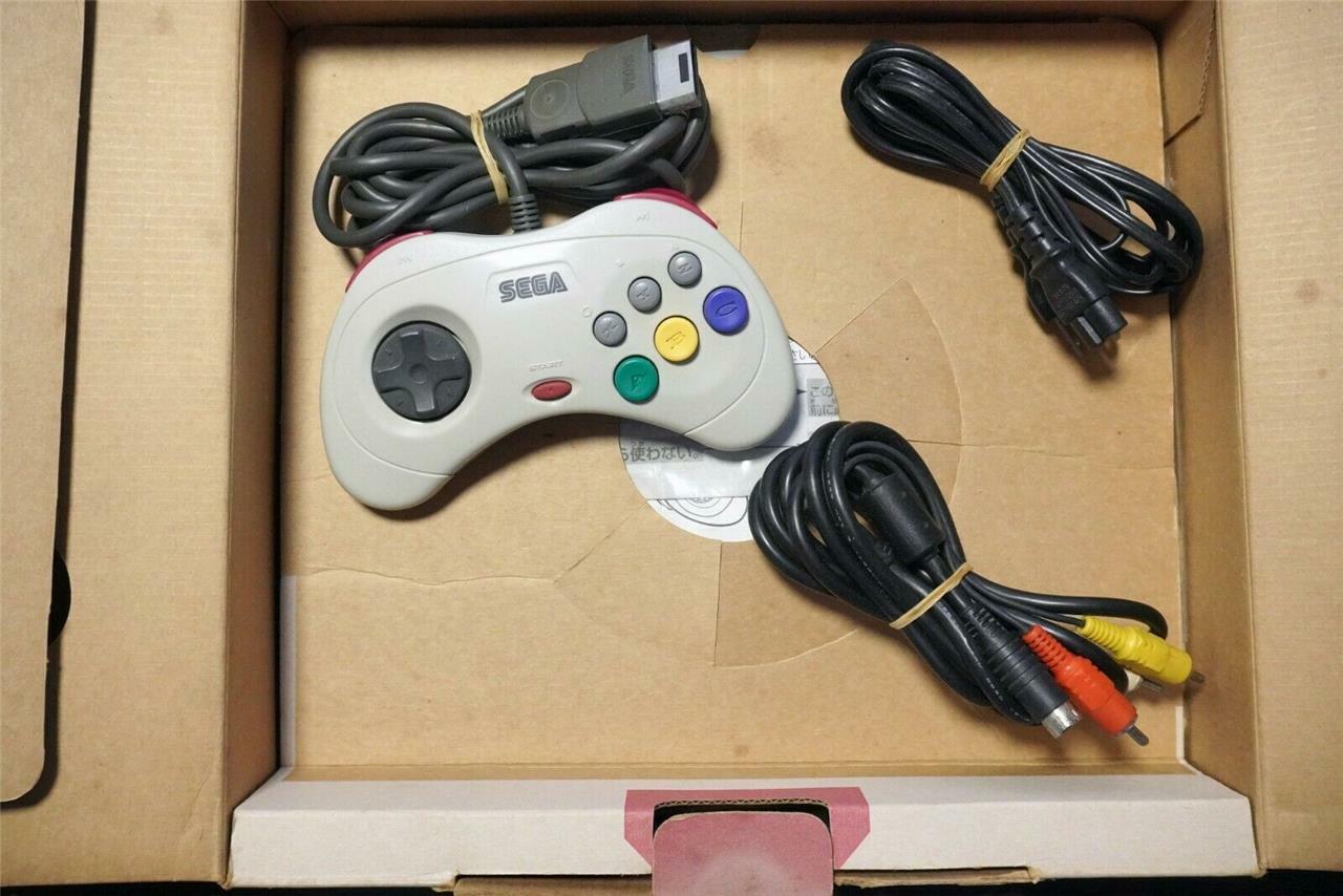 Sega Saturn console white boxed HST-0014 Japan SS system US Seller