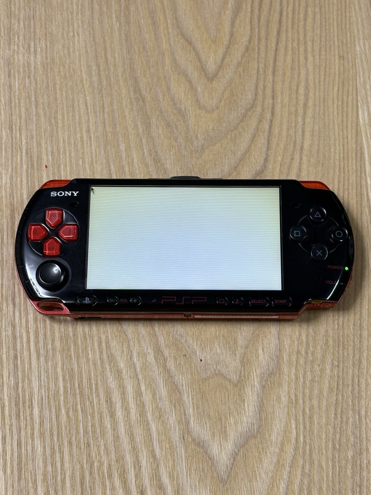 Sony PSP 3000 Black Red Console Only Japanese Version Tested Working