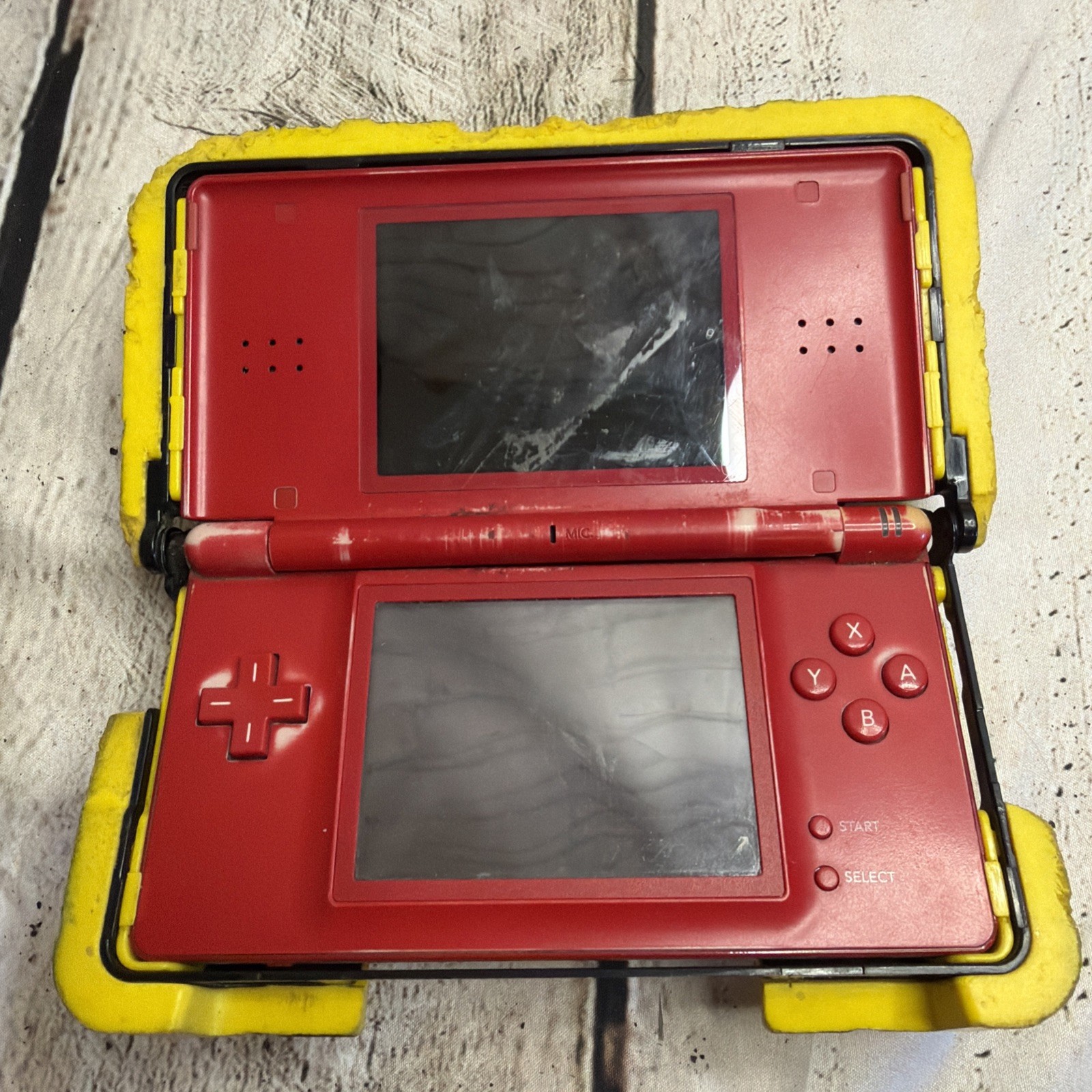 Nintendo DS Lite Mario Edition Red Console Handheld System Tested Working