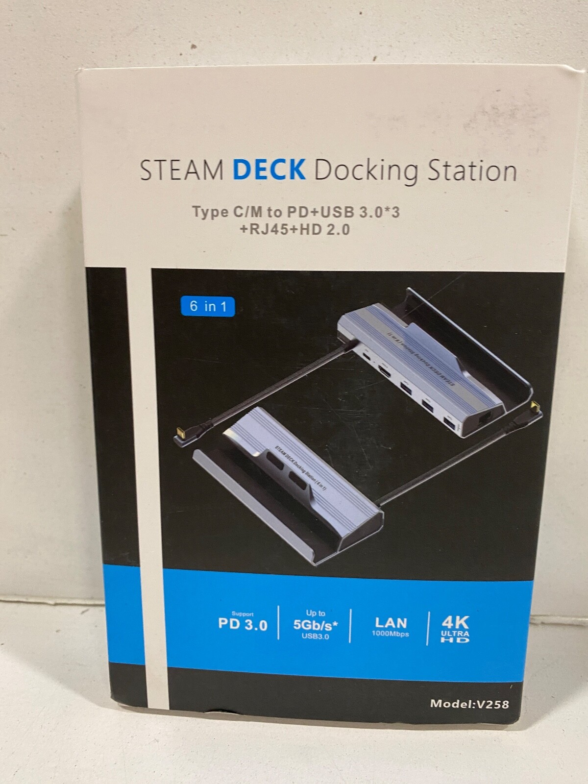 Steam Deck Docking Station 6 in 1 with HDMI 2.0 Model V258