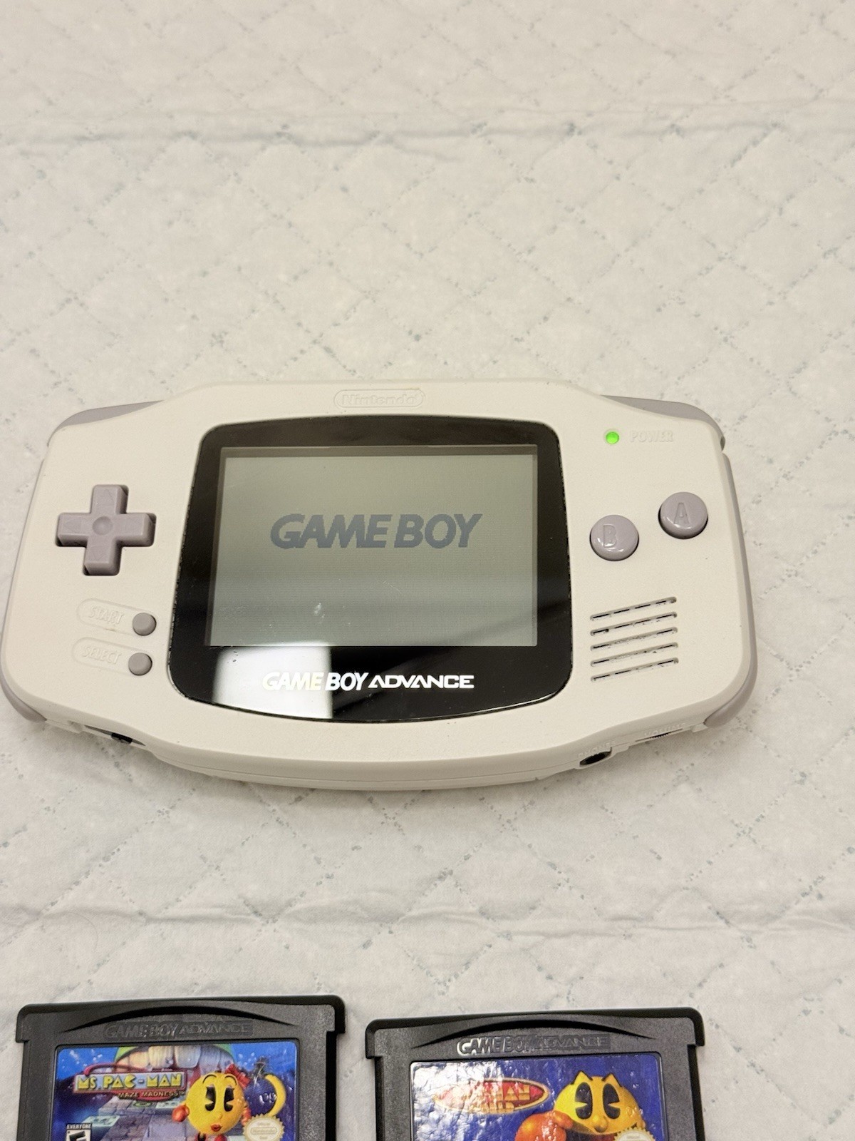 Nintendo Game Boy Advance Gaming Console – White With 8 Games TESTED!