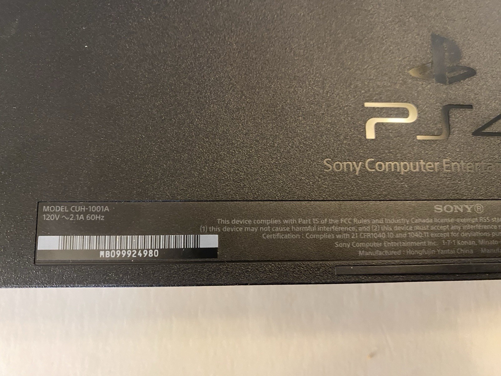 Sony PlayStation 4 PS4 Console Works – ***Needs Disc Drive Repair*** CUH-1001A!