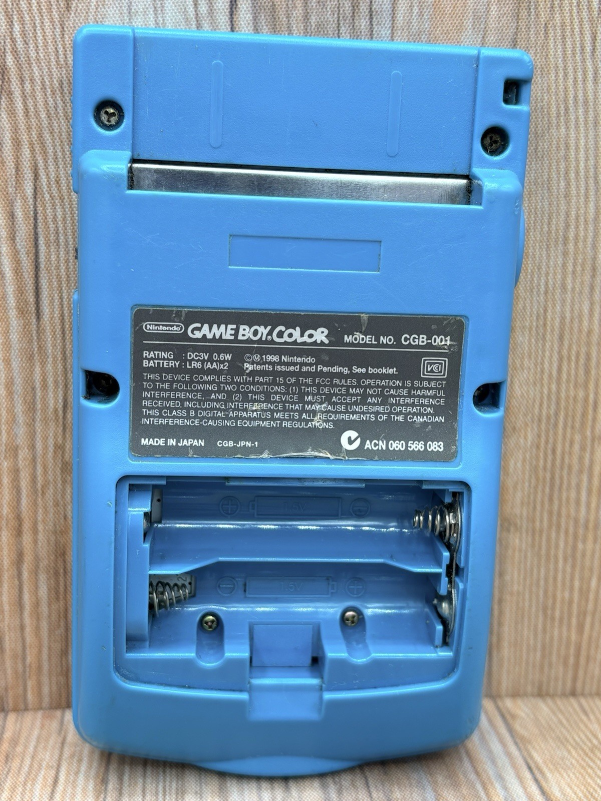 Nintendo Gameboy Color CGB-001 Ocean Ice Teal Handheld Console – Parts or Repair