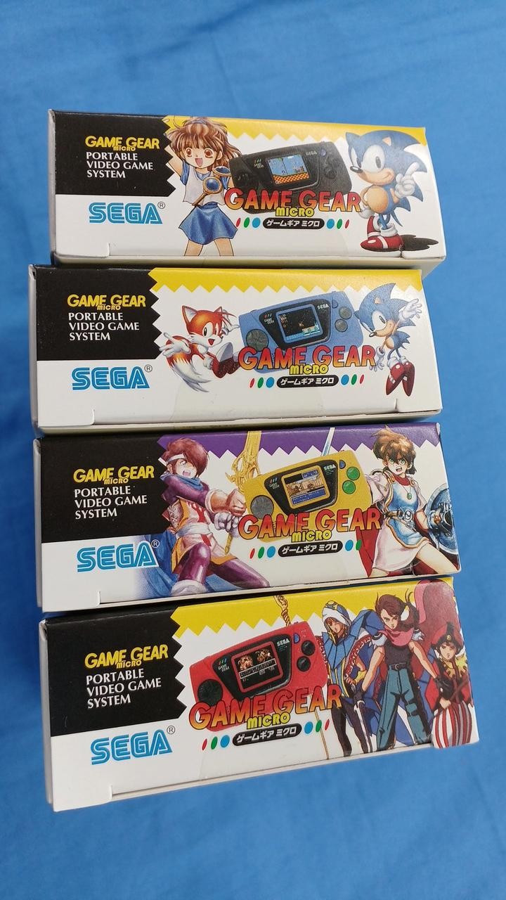 SEGA HCV-3276/3277/3278/3279/3302 Game Gear Micro 4 colors + Big Window Micro