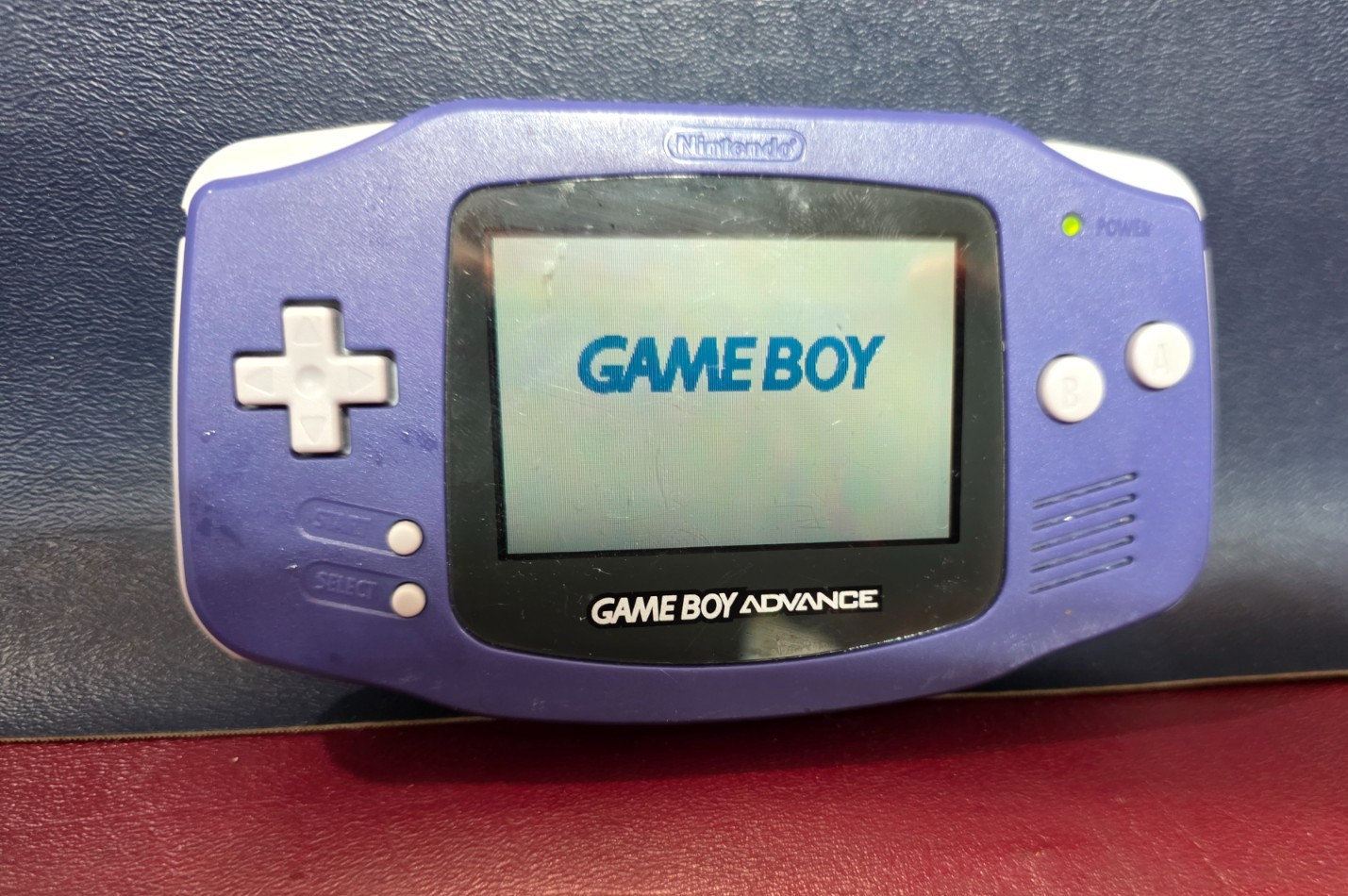 Nintendo Game Boy Advance Handheld System Indigo Purple Tested No Batteries