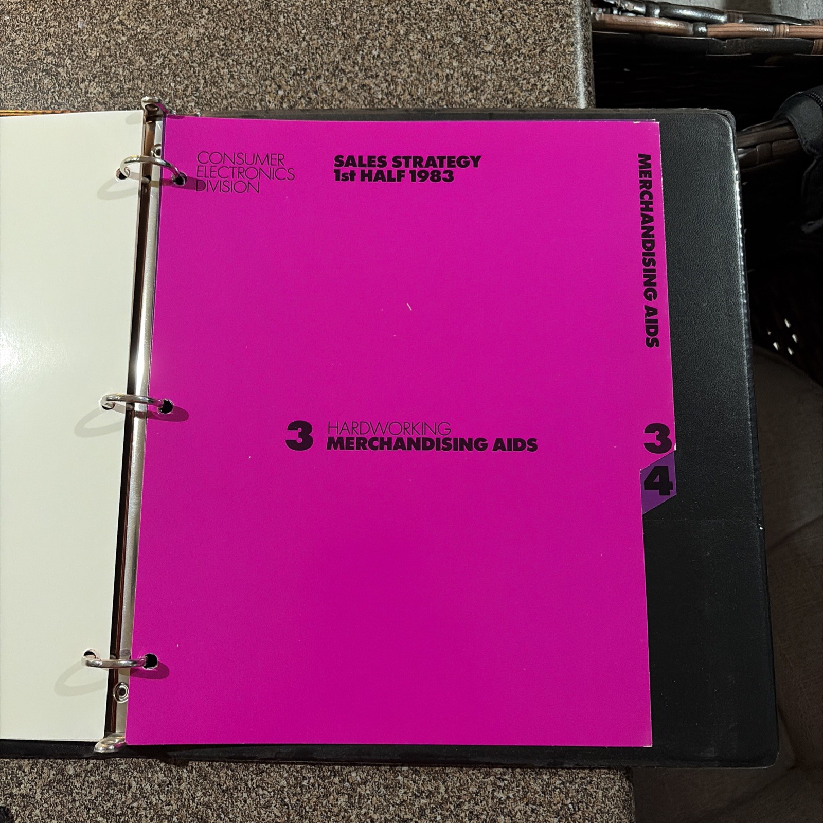 Vintage ATARI Sales Strategy 1st Half 1983 Binders