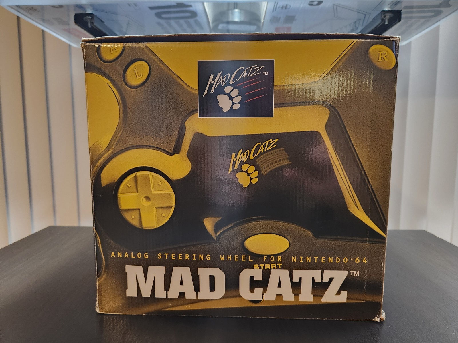 Open Used – Nintendo 64 – Mad Catz – Analog Steering Wheel w/ Force Pack – 1997