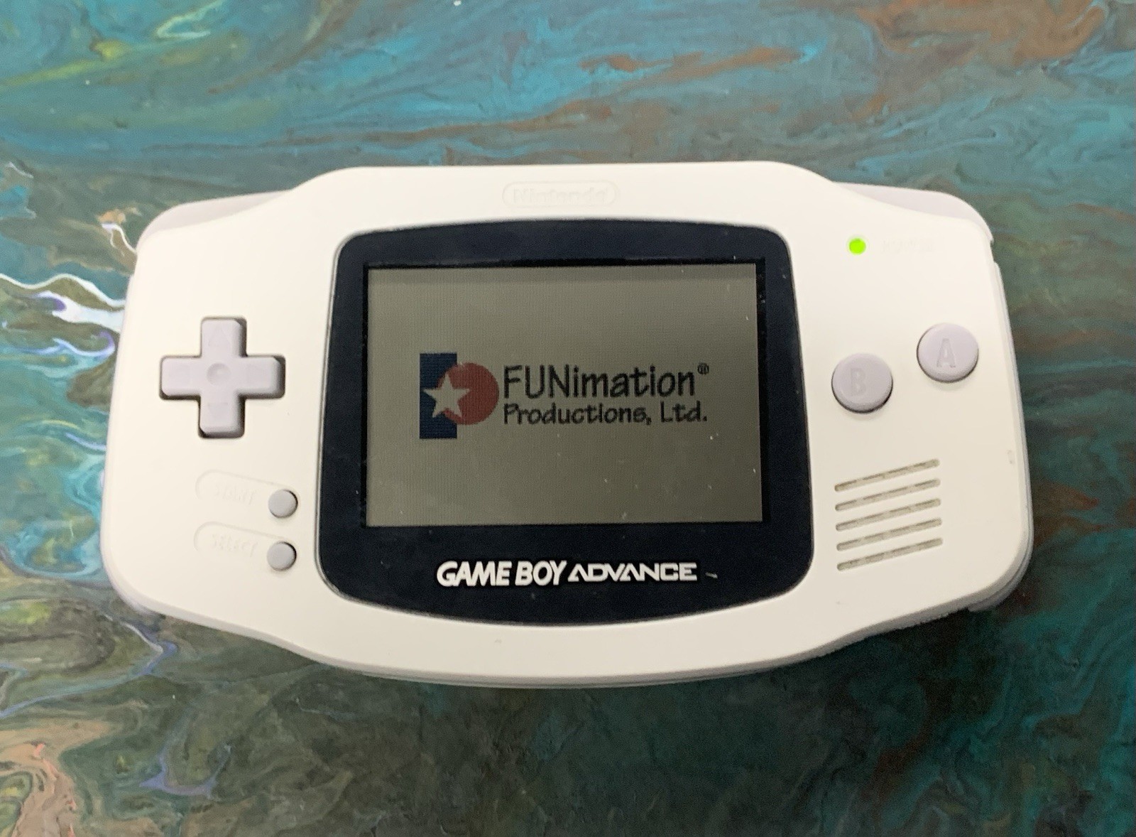 Nintendo Game Boy Advance Console – White + Dragon Ball Legacy of Goku 2 GBA