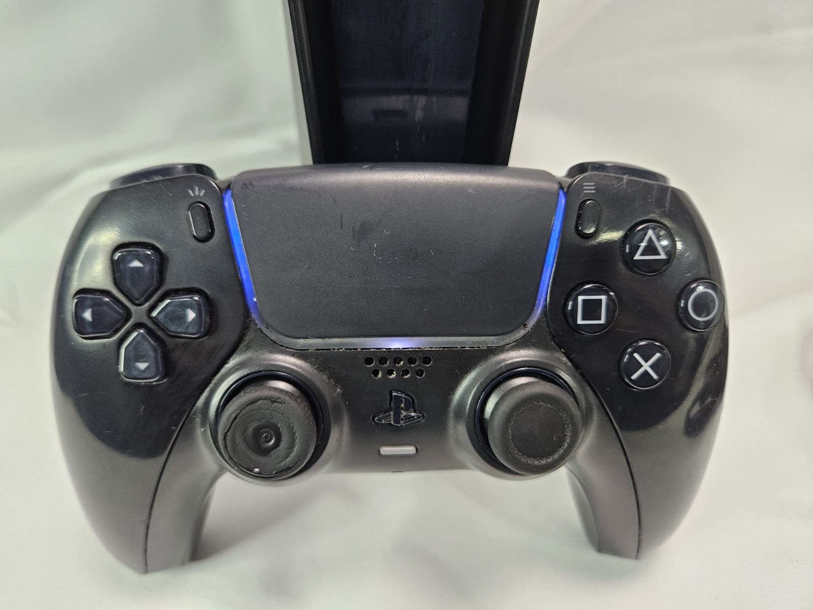 Sony PS5 Digital Edition TESTED WORKS Controller + Cords 1 Panel Loose