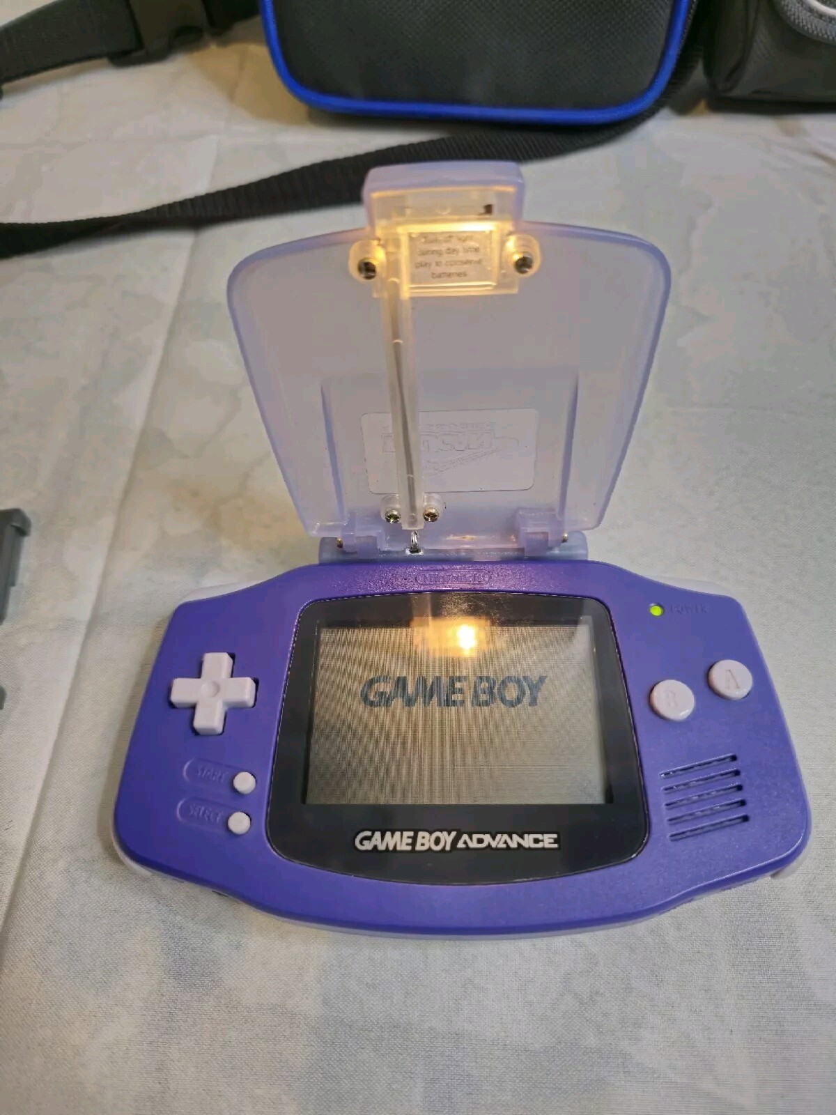 Nintendo Game Boy Advance -Indigo- Games, Light, And Cases Great Condition!