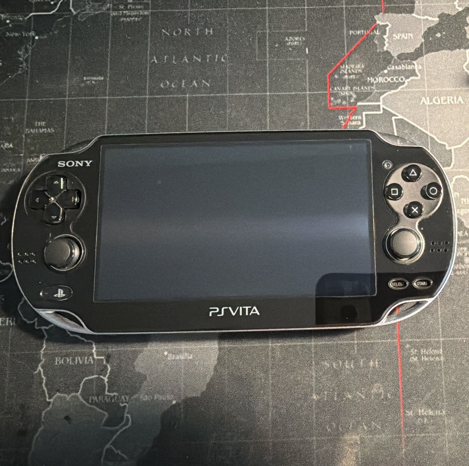 Sony PlayStation Vita PCH-1101 Black w/ Charger & 64GB Card & official dock