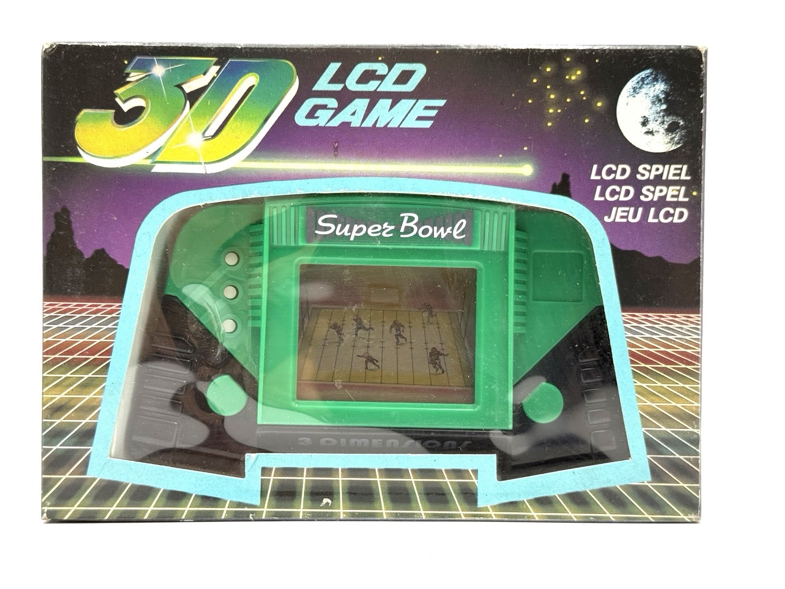 VINTAGE 80s LCD GAME HANDHELD SUPER BOWL RUGBY US FOOTBALL NEW OLD STOCK FT7
