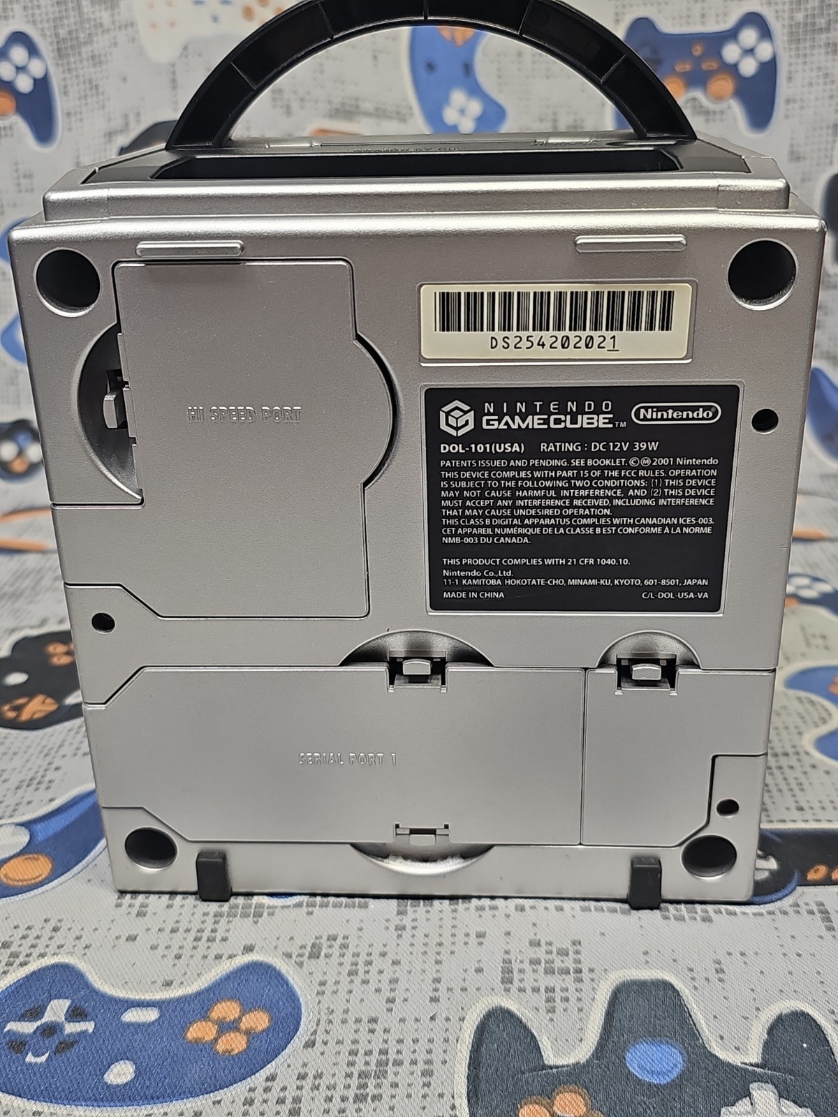 Nintendo GameCube Silver – DOL-101 USA – w/ Controller & Cords CONDITION TESTED