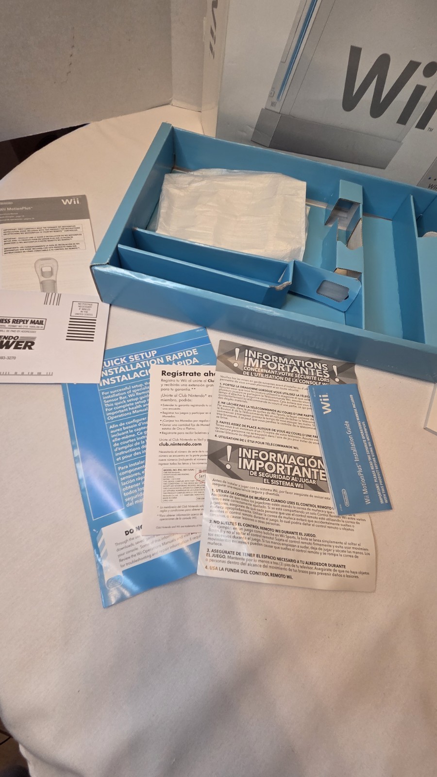 Nintendo Wii Original Retail Box Only Wii Sports Version NO CONSOLE