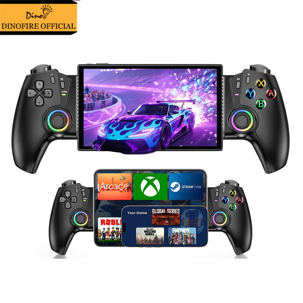 Dinofire Wireless Bluetooth RGB Controller for Switch 2/Nintendo Switch/Switch
