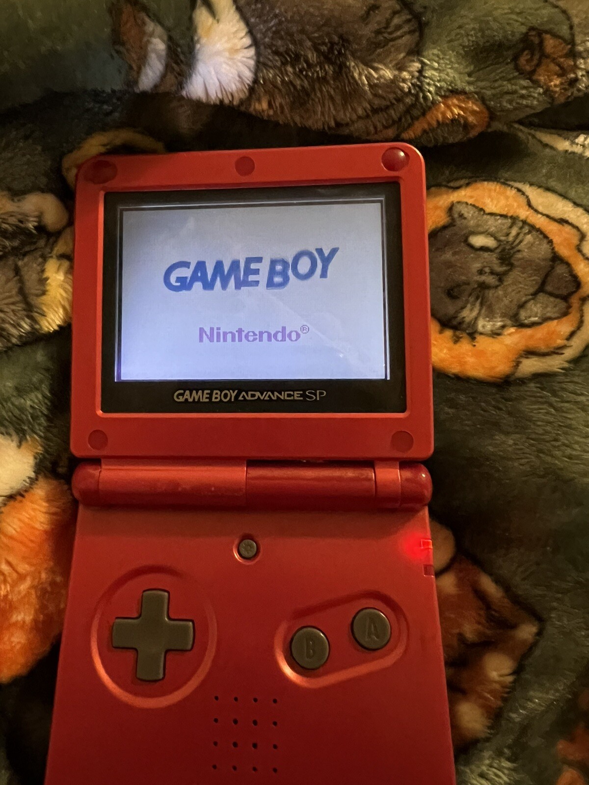Nintendo Game Boy Advance SP Handheld System – Flame Red