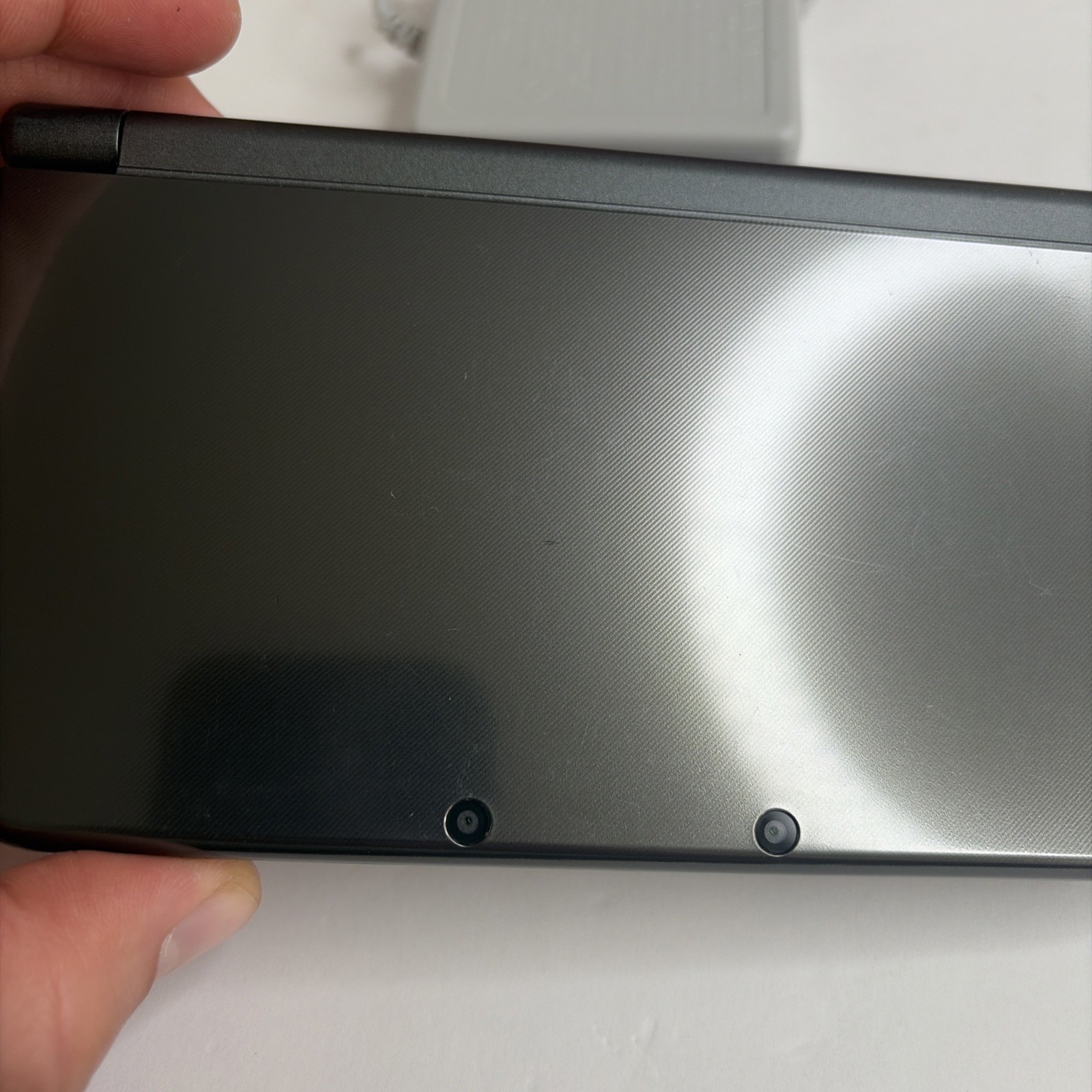 NICE! New Nintendo 3DS XL Gray Black Console Top IPS Charger Stylus US Version