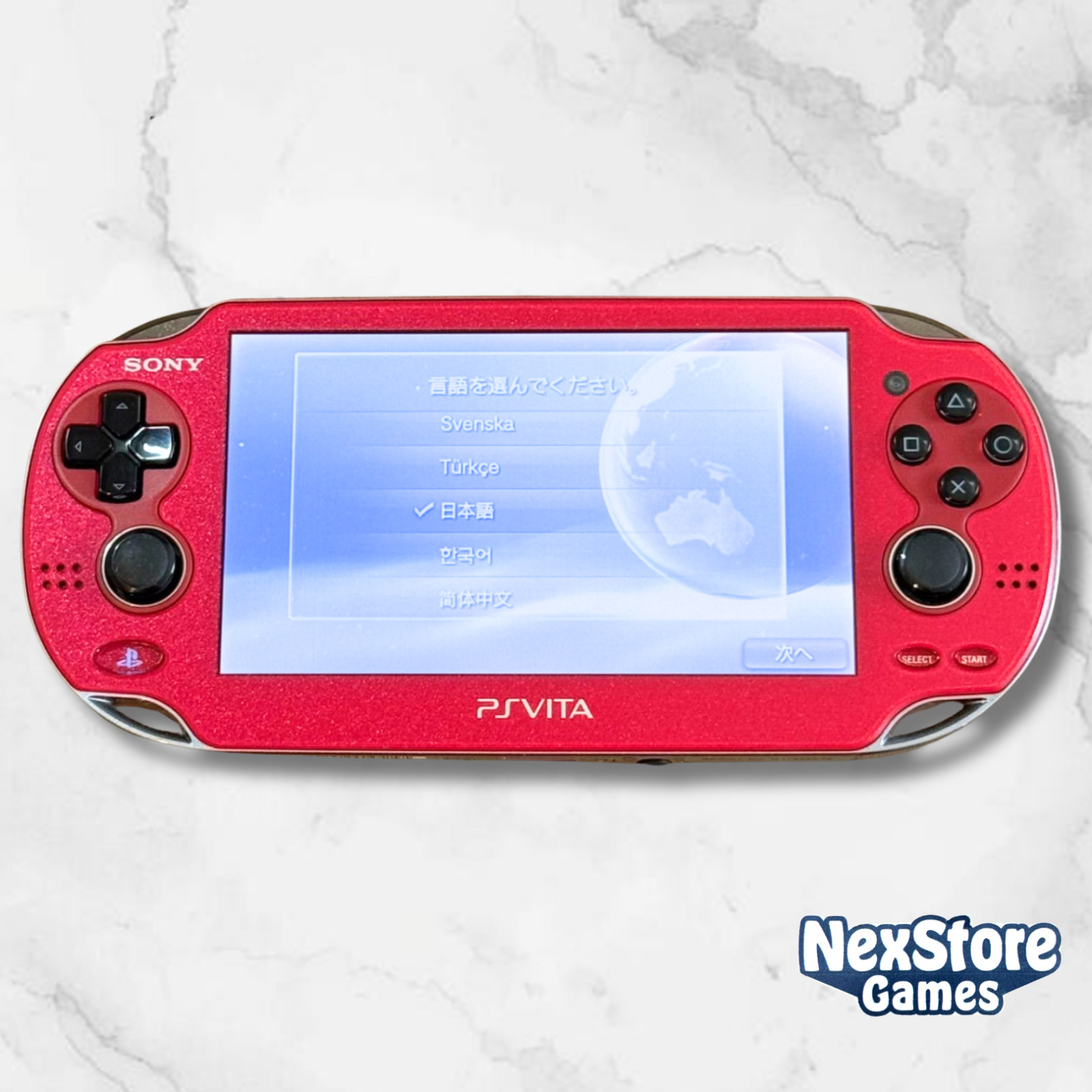 PS Vita PCH-1000 Sony Playstation Vita Select Color & accessories good condition