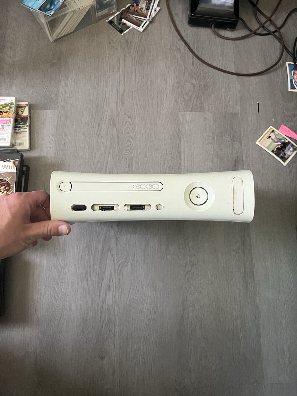 Microsoft Xbox 360 White Home Console HDMI Component RCA HDD Expansion