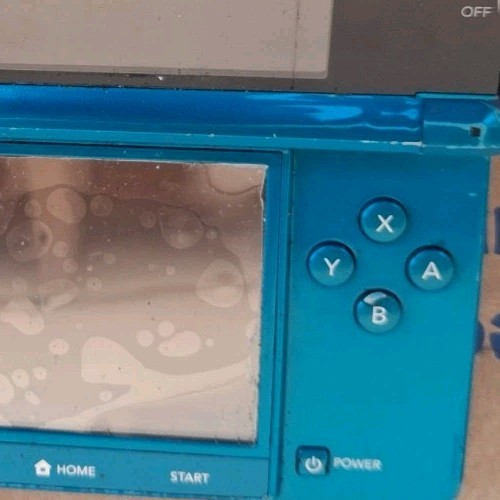 Nintendo 3DS System – Aqua Blue No Charger No Pen W Case, Super Smash Bros
