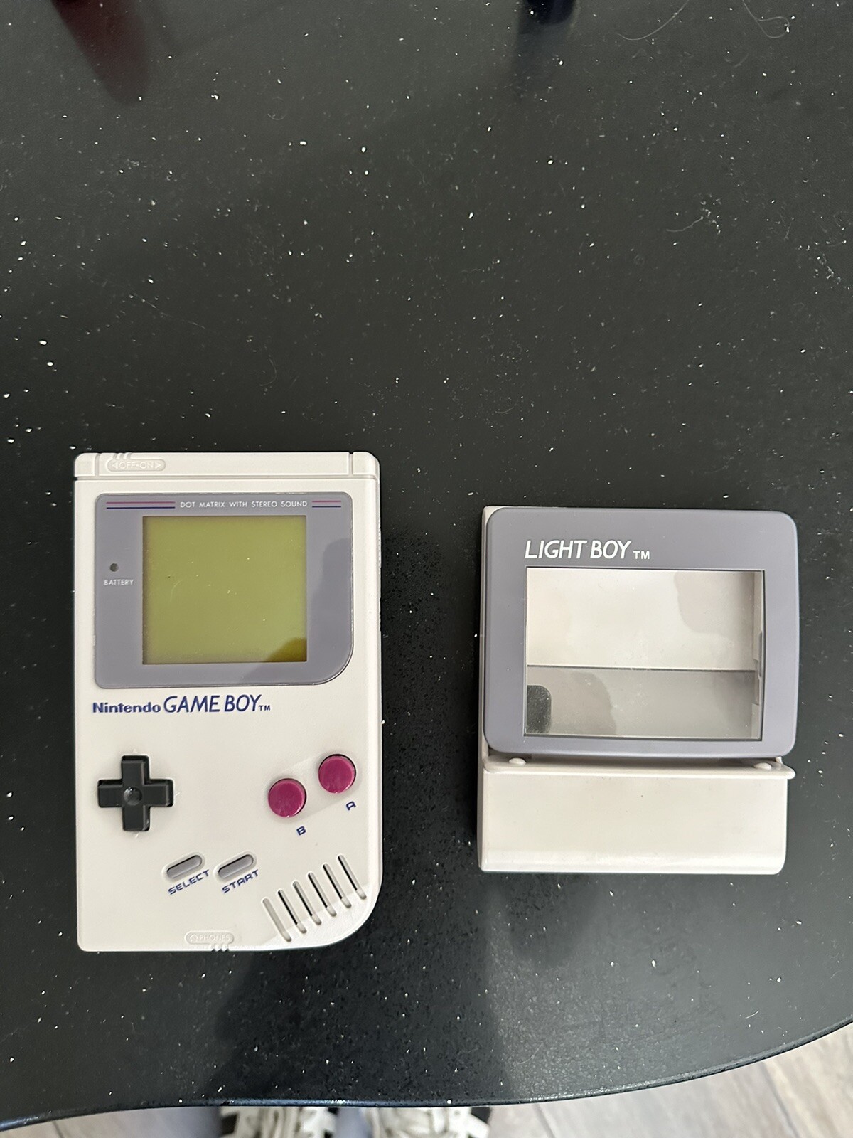 Nintendo Game Boy Launch Edition Handheld System – Gray And Light Boy Accessory